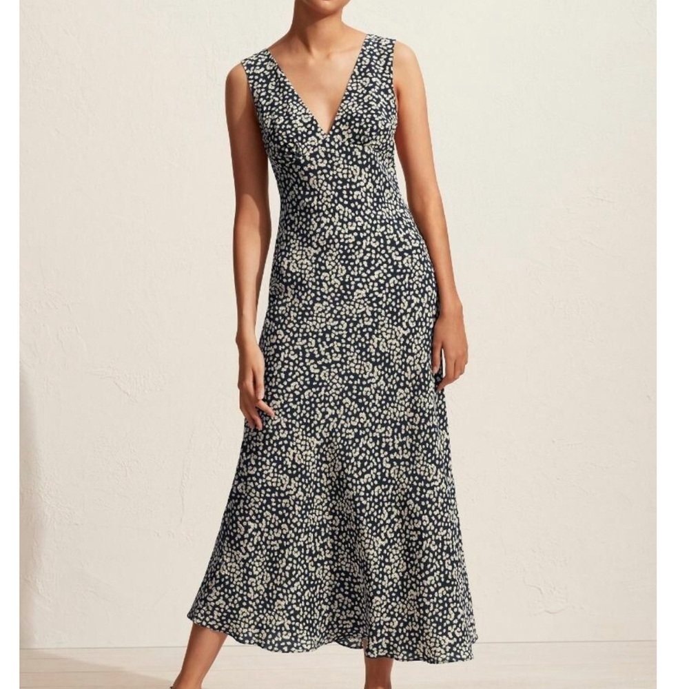 Matteau Silk Plunge Slip Dress